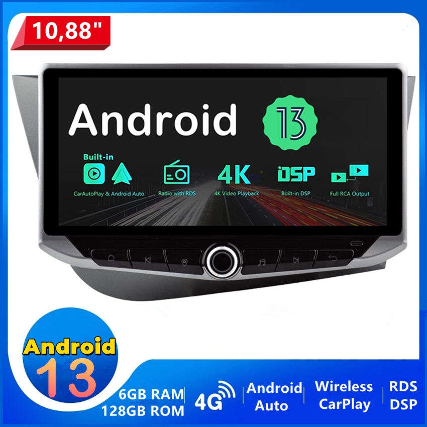 SEAT Leon 2 Android 13 Autoradio GPS Navigation Mit Octa Core 4GB 64GB