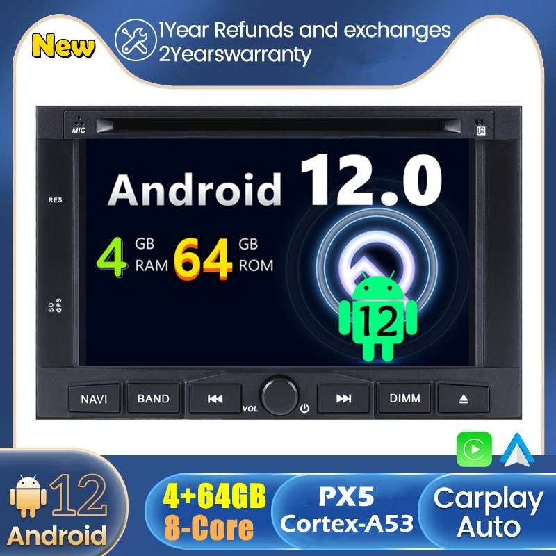 Citroën C3 Picasso Android 12.0 Autoradio GPS Navigationsysteme