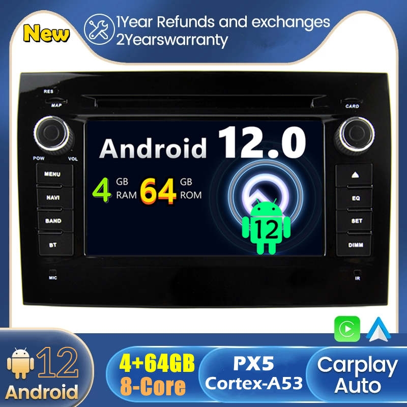 Fiat Ducato Android 12.0 Autoradio GPS Navigationsysteme mit Touchscreen -  Android 12 Autoradio DVD Player GPS Navigation Speziell für Fiat Ducato ( 2006-2011)